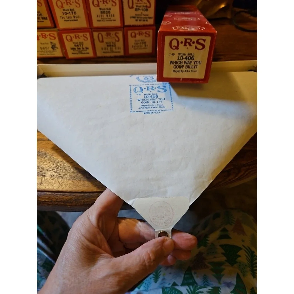 Lot of 14 Vintage QRS Player Piano Rolls